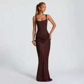 Scoop Strap Mermaid Maxi Dress