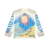 RoughPlay Sun Skeleton Nature Vintage Distressed Long Sleeve Tee