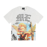 MIXED EMOTIO Cupid Angel Vintage Graphic Short Sleeve T‑Shirt