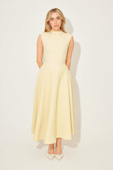 High Waist Midi Dress