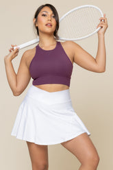 Crisscross Hourglass® Twirl Skort (Longer) - White
