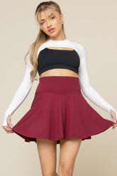 Twirl Skort (Longer) - Ruby