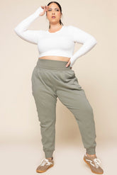 Ooey Gooey Jogger - Light Sage