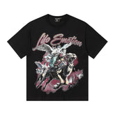 MIXED EMOTIO Life Emotion Camel Rider Angel Black Short Sleeve T‑Shirt