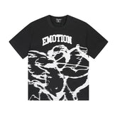 MIXED EMOTIO Emotion Skeleton Graphic Short Sleeve T‑Shirt