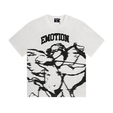 MIXED EMOTIO Emotion Cupid Angel Graphic Short Sleeve T‑Shirt