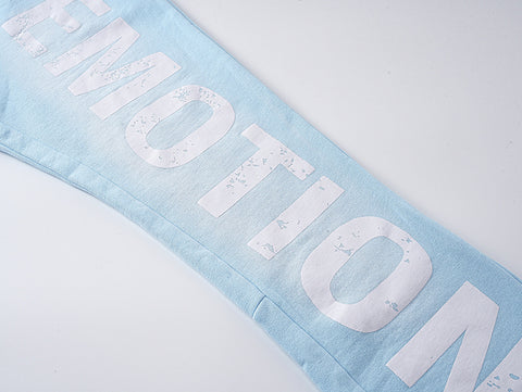 MIXED EMOTIO Cupid Cherub Light Blue Flare Sweatpants