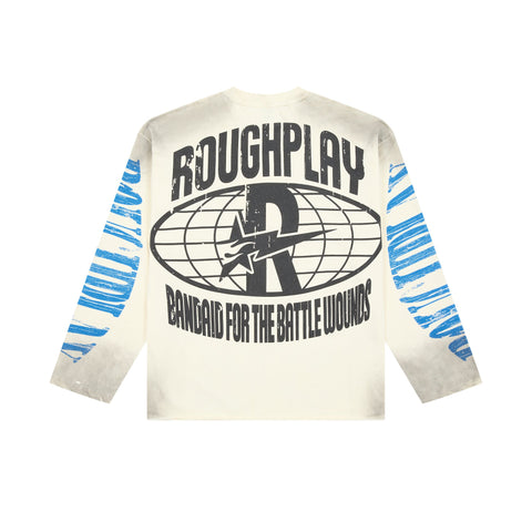 RoughPlay Sun Skeleton Nature Vintage Distressed Long Sleeve Tee