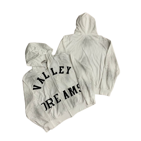Vale Forever White Dreams Back Graphic Hoodie