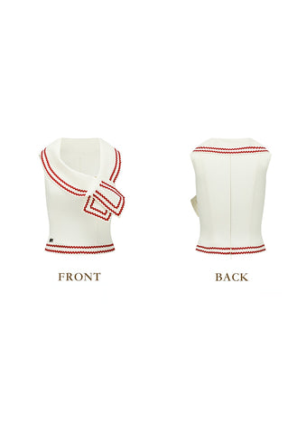 Red Navy Top