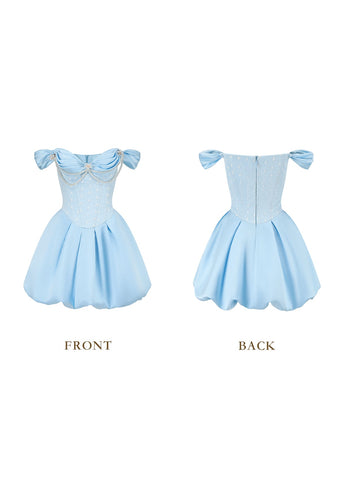 Blue Bud Corset Dress