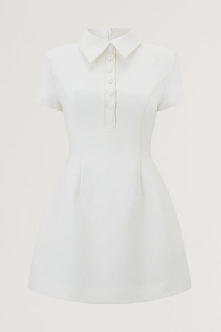 Collared Volume Mini Dress