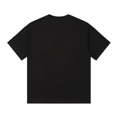 MIXED EMOTIO Emotion Skeleton Couple Dancing Black Short Sleeve T‑Shirt
