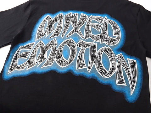 MIXED EMOTIO Glowing‑Eye Skull Sorcerer Metal Graphic Short Sleeve T‑Shirt