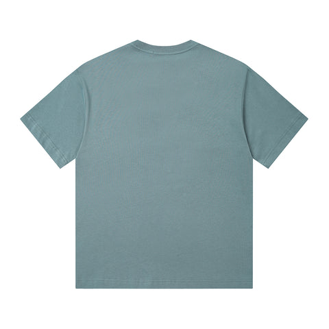 MIXED EMOTIO Life Emotion Trumpet‑Playing Angels Teal Short Sleeve T‑Shirt