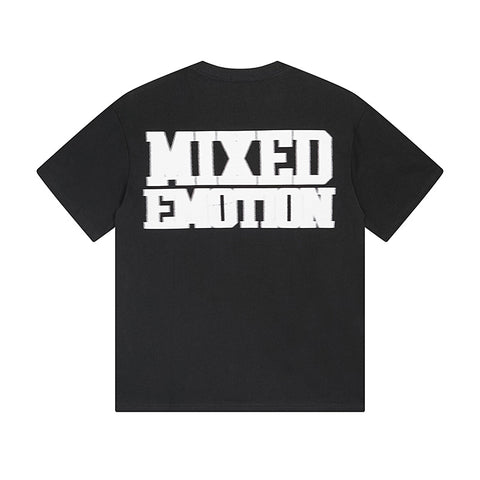 MIXED EMOTIO Emotion Skeleton Graphic Short Sleeve T‑Shirt