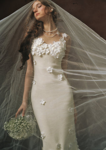 Cream Chanson Dress