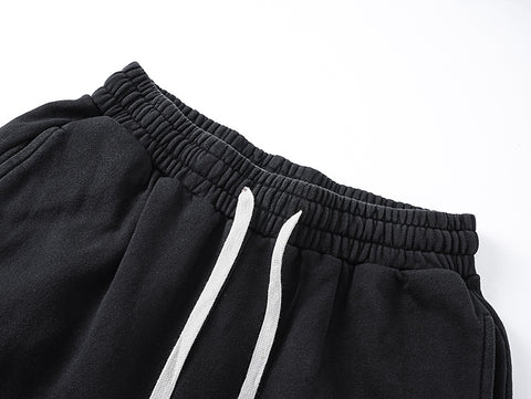 MIXED EMOTIO Cupid Cherub Vintage Black Flare Sweatpants