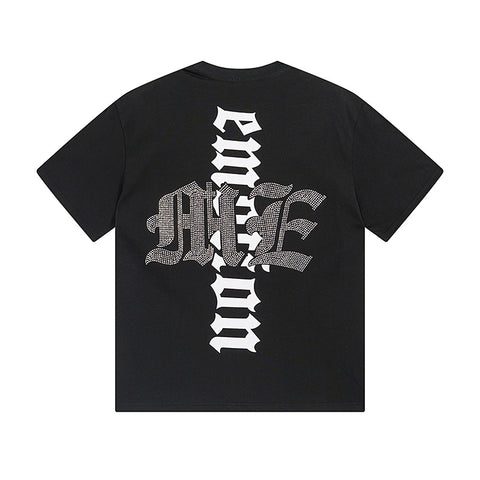 MIXED EMOTIO Diver Lighthouse Black Graphic Short Sleeve T‑Shirt
