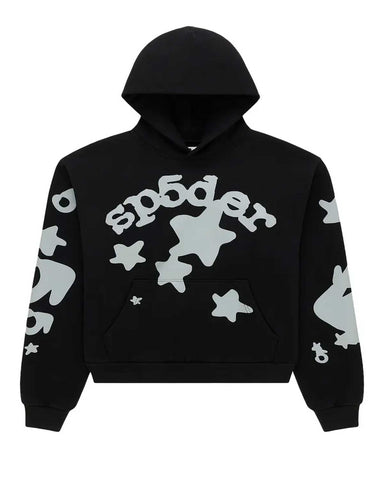 Sp5der Beluga 3M Reflective Hoodie Black
