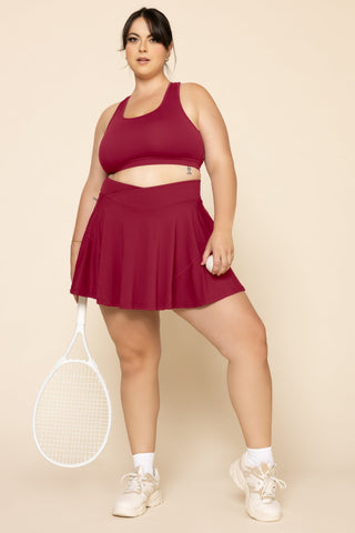 Crisscross Hourglass® Twirl Skort - Ruby