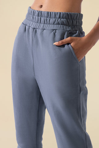 Cloud Rollover Sweatpant - Denim Blue