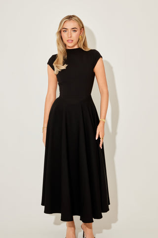 Cap Sleeve Midi Dress