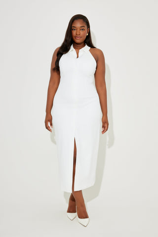 Collar Maxi Dress