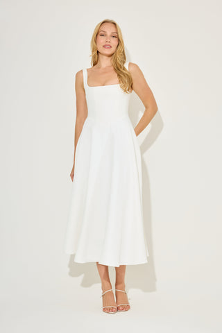 Square Neck Midi Dress