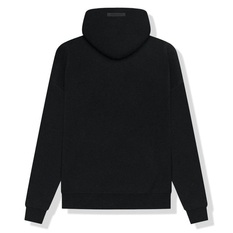 Fear Of God Essentials Black Knit Hoodie