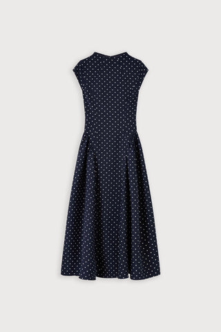 Cap Sleeve Gathered Midi Dress