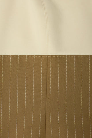 Cotton Mix Pinstripe Midi Dress