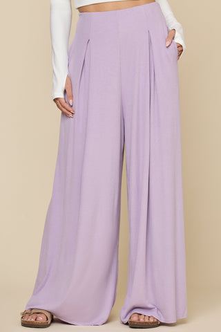 Go with the Flow Wide Leg Pant - Lavender Haze
