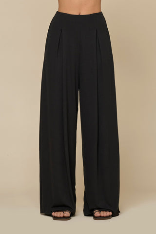 Go with the Flow Wide Leg Pant - Black