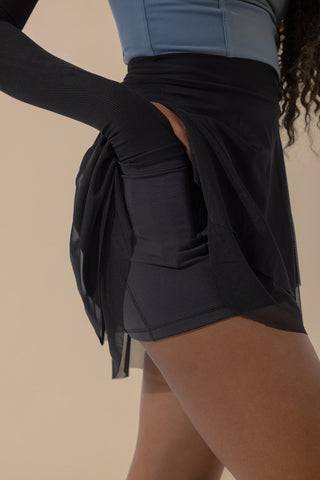 Juliet Wrap Skort - Black