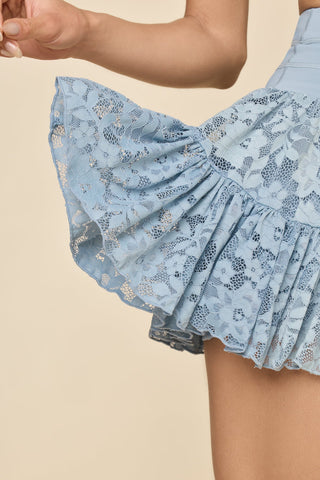 Lace Pirouette Skort - Blue Storm