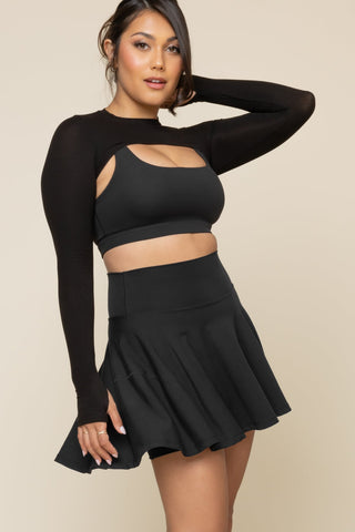 Twirl Skort (Longer) - Black