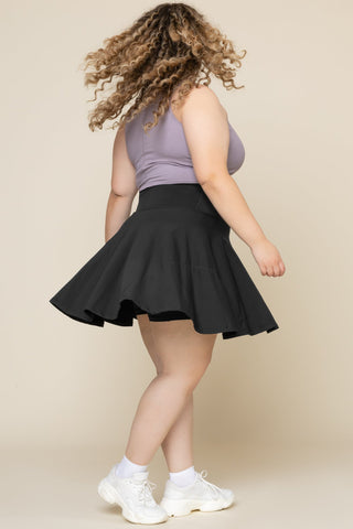 Twirl Skort (Longer) - Black