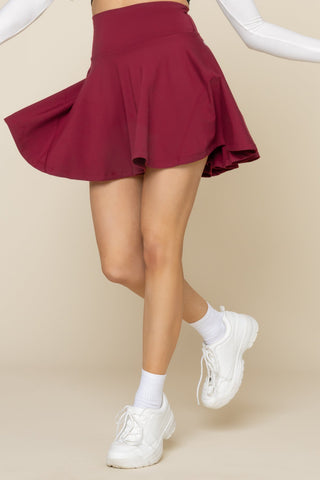 Twirl Skort (Longer) - Ruby