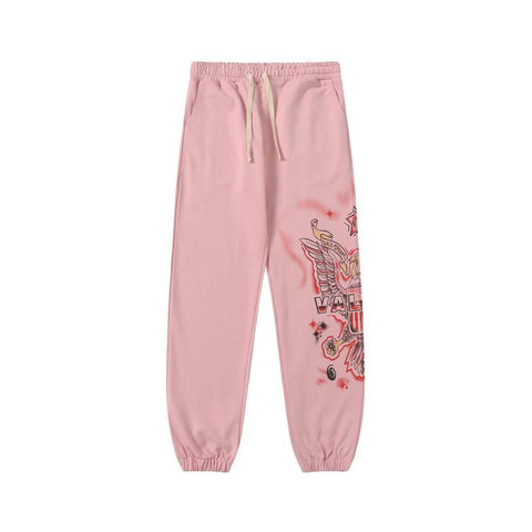 Vale Forever Valley Dreams Eagle Graphic Vintage Wash Sweatpants pink