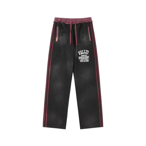 Vale Forever Valley Side Stripe Vintage Wash Sweatpants black