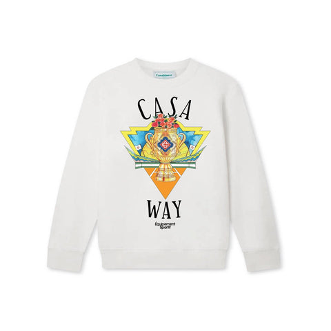 Casablanca Casa Way Trophy Graphic Sweatshirt - White