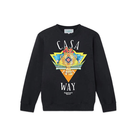 Casablanca Casa Way Trophy Graphic Sweatshirt - Black