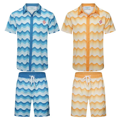 Casablanca Golden Wave Monogram Set