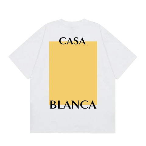 Casablanca Minimalist Block Back Graphic T-Shirt - White