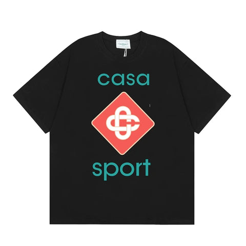 Casablanca Sport Diamond Monogram T-Shirt - Black