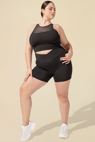 Crisscross Hourglass® Booty Short - Black