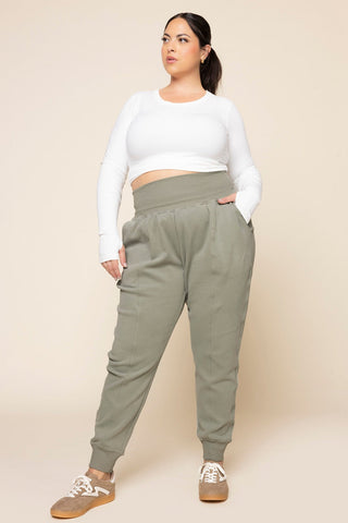 Ooey Gooey Jogger - Light Sage