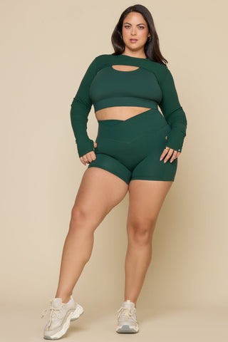 Crisscross Hourglass® Booty Short - Pine
