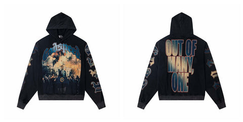 Vintage "Godspeed" White House Chaos Oversized Hoodie